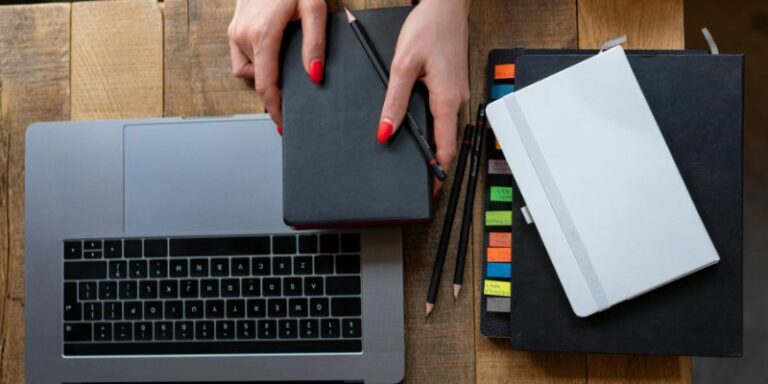 Reset Your Life - Overhead Shot of a Workspace