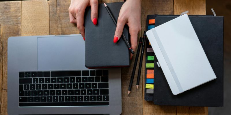 Reset Your Life - Overhead Shot of a Workspace