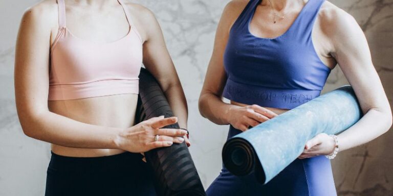 Beginning Yoga - Women With Yoga Mats