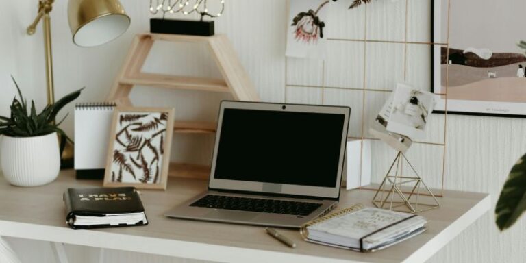 Mind Healthy - Laptop on Wooden Desk