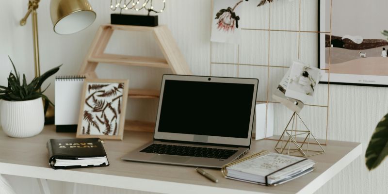 Mind Healthy - Laptop on Wooden Desk