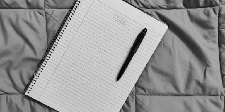 Future Self - Black Pen on Spiral Notebook